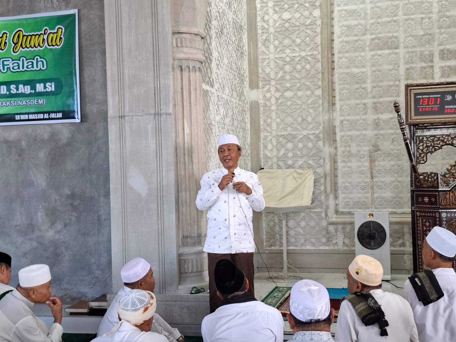 Reses, Anggota DPR RI NasDem Fauzan Khalid, Sekaligus Jadi Khatib Sholat Jum’at